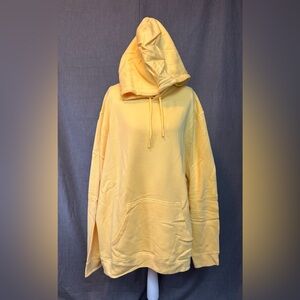 Free Assembly Men's Yellow Hoodie Sweatshirt, Size: XXL, NWT